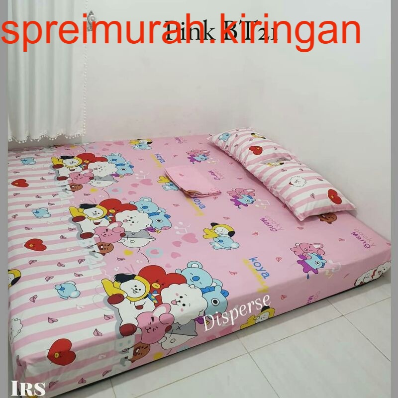 sprei homemade motif pink BT21