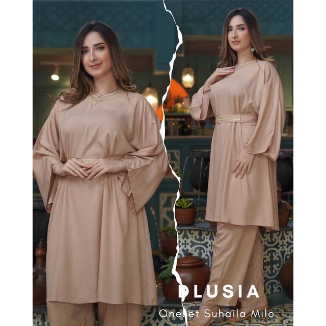 Daster Arab Dlusia SUHAILA Baju Setelan Rayon Big Size Jumbo