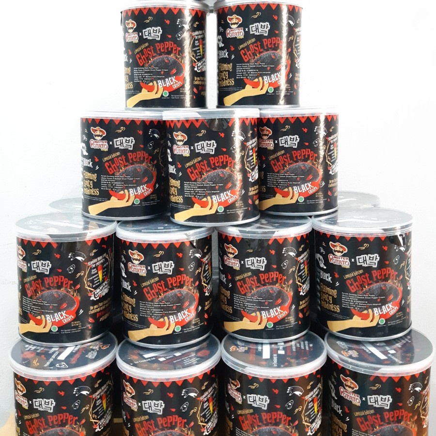 

GHOST PEPPER BLACK CHIPS 45gr MISTER POTATO