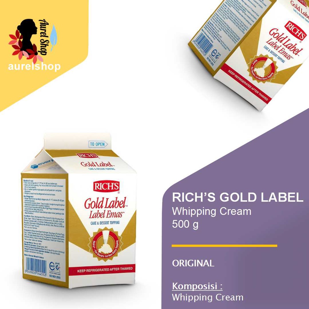 

RICH'S Gold Label Cake & Dessert Topping kemasan 500 gram