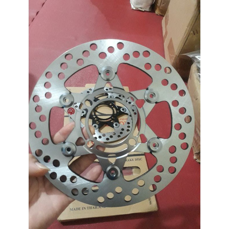 DISC PIRINGAN CAKRAM DEPAN BREMBO 3 DIMENSI BINTANG 220MM JUPITER Z NOUVO Z JUPITER MX MIO SOUL