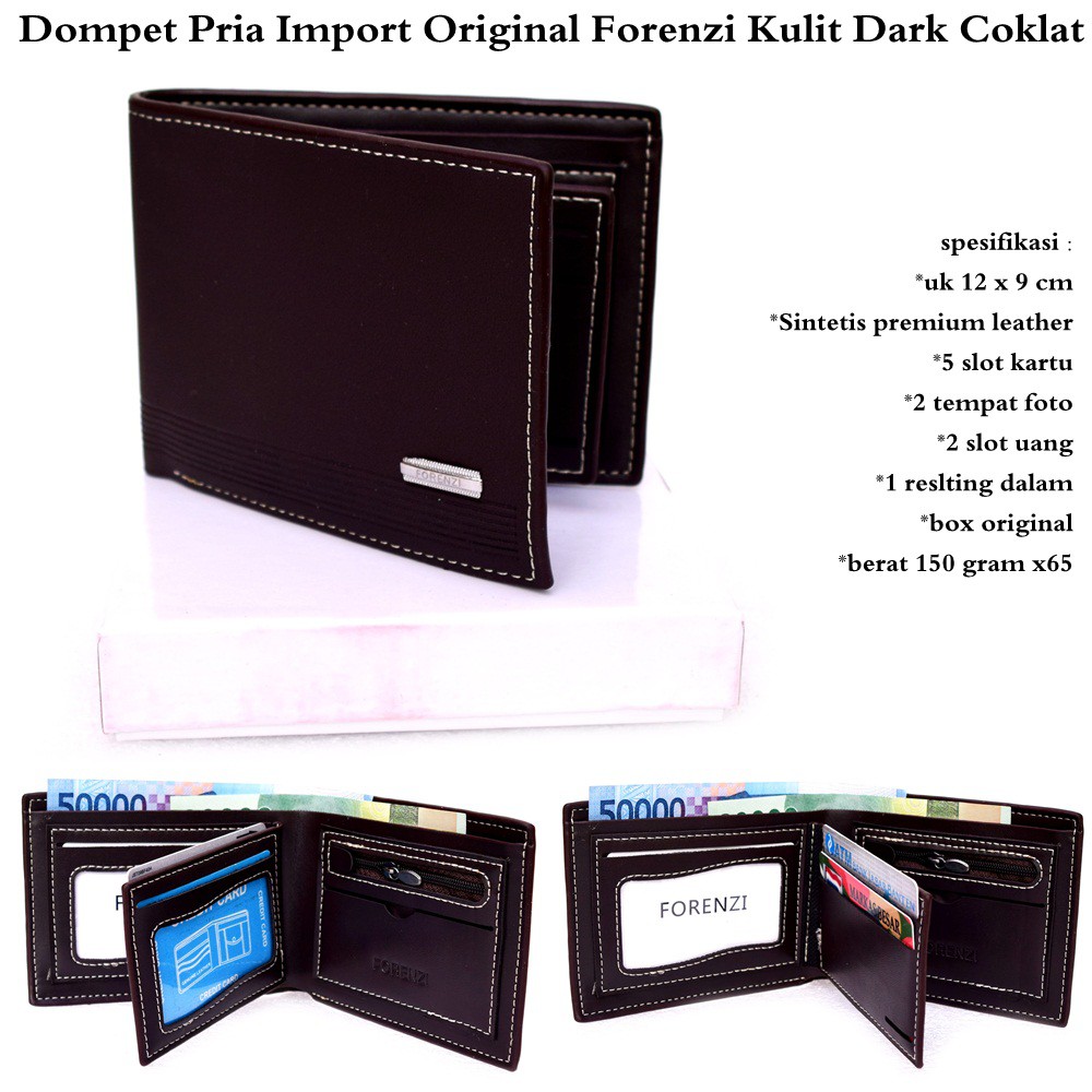 Dompet Kulit Dompet Pria Import Original forenzi Kulit