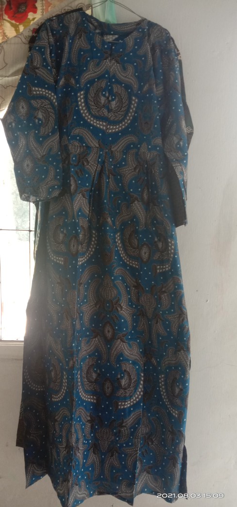Ms Gamis Batik Sriwedari Maxi Bumil/busui Katun Sogan Allsize & Jumbo