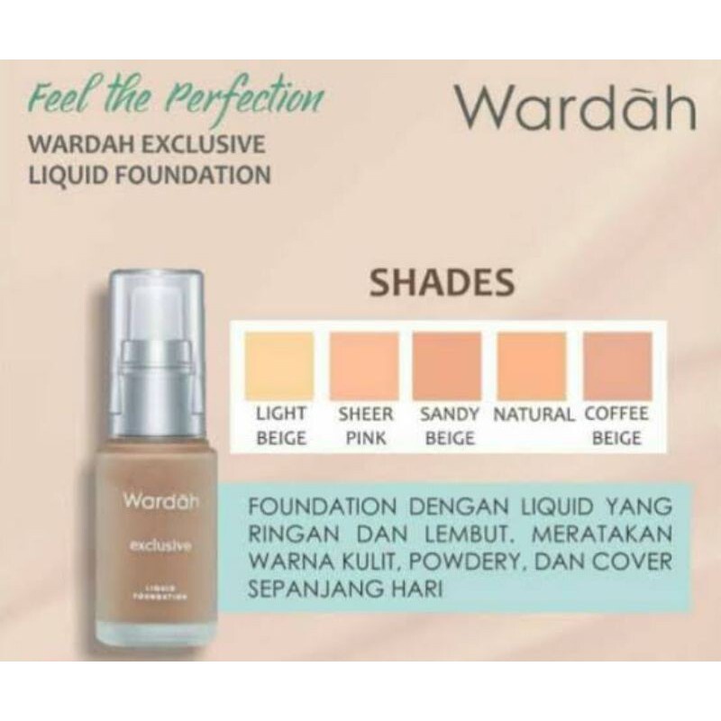 Wardah Exclusive Liquid Foundation/Foundation Matte