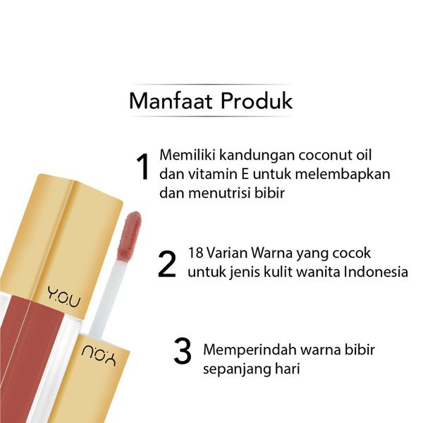 Y.O.U Rouge Velvet Matte Lip Cream 4.5g