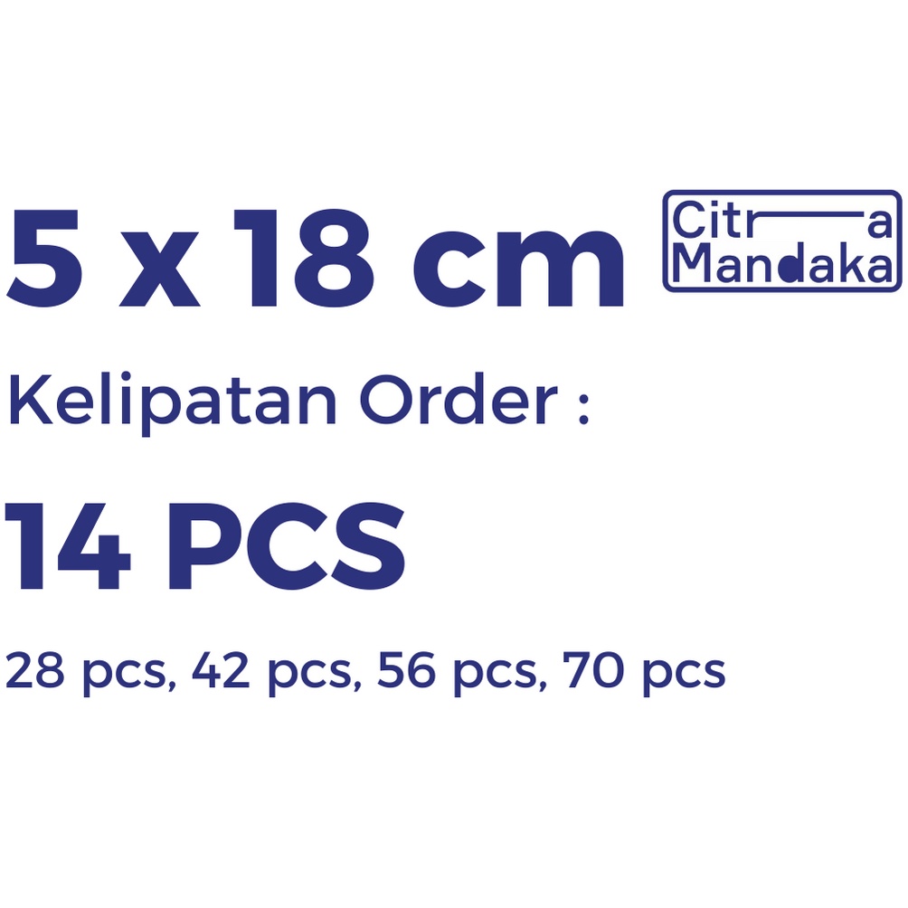 Stiker Segel Toples Lebaran Idul Fitri | Sticker Custom Toples Kue Kering-5 x 18 cm