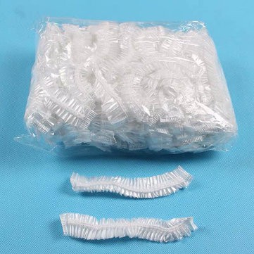 Shower cap penutup kepala bahan kain dan plastik