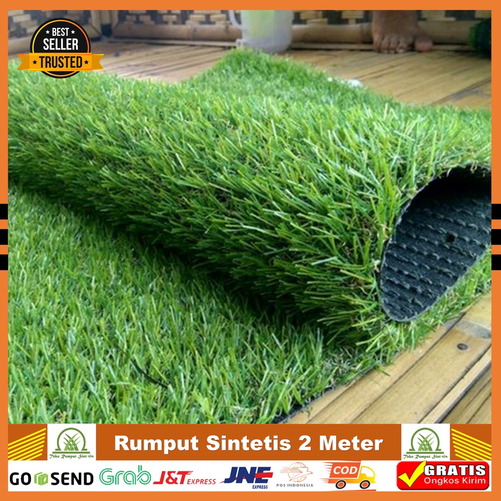 Rumput Sintetis 1 Roll Rumput Sintetis 2 Meteran Rumput Sintetis Swiss Murah Meteran - Toko Rumput S