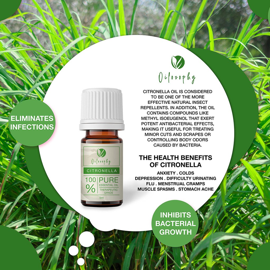 MINYAK ATSIRI | ESSENTIAL OIL | MINYAK SEREH | CITRONELLA | 5 ml