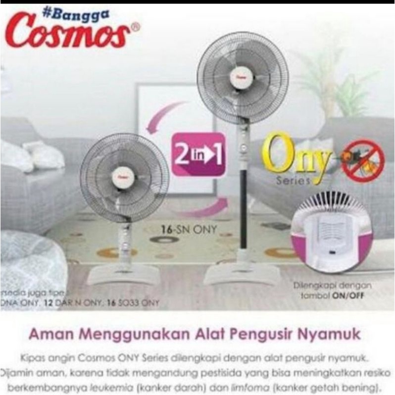 kipas Angin Cosmos 16SN ONY Anti nyamuk