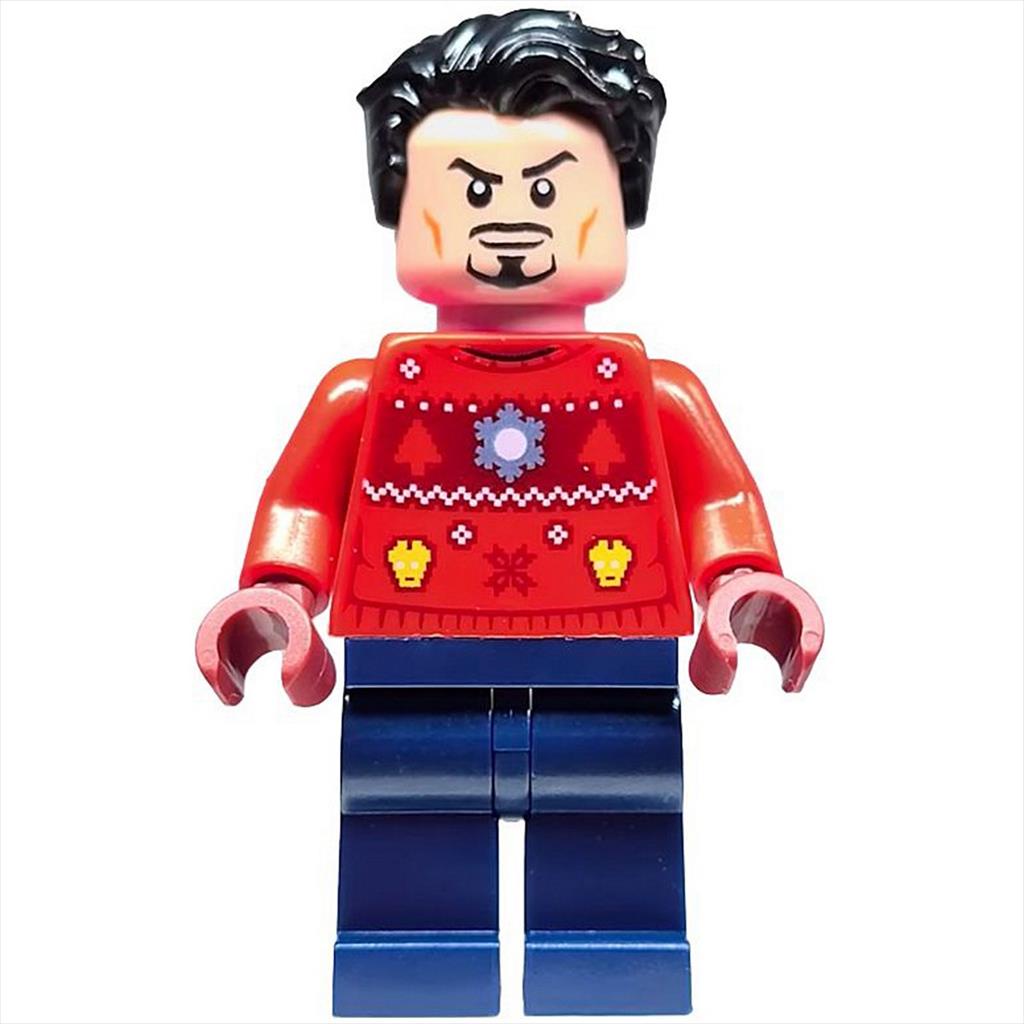 PART OUT LEGO SH760 Tony Stark Christmas Superheroes Minifigure