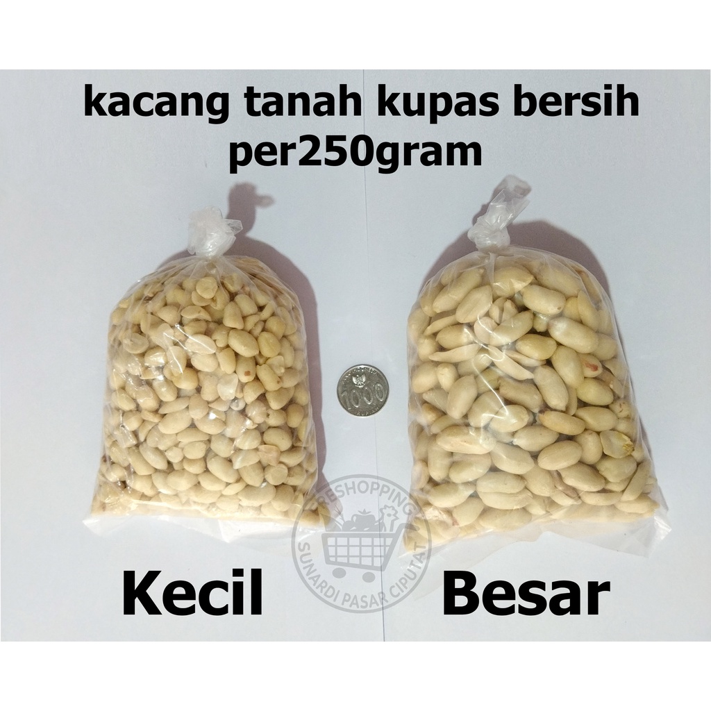 Kacang Tanah Kupas Bersih per250gram