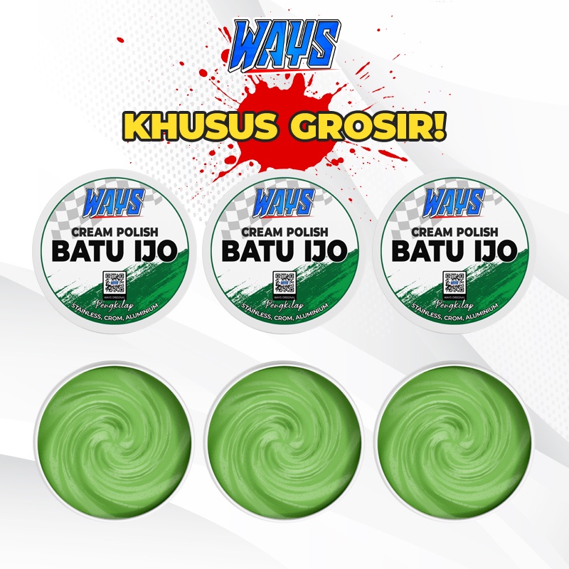 GROSIR WAYS Cream Batu Ijo HIjau Krim 80gr