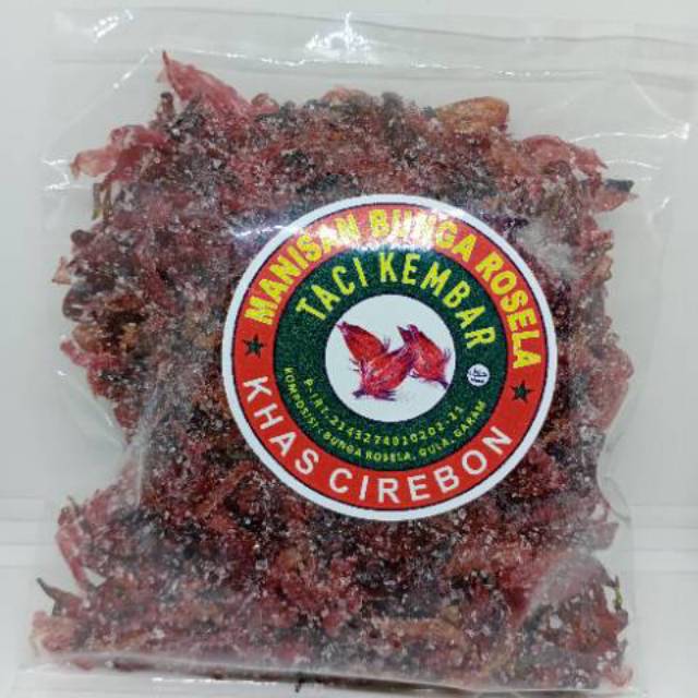 

Manisan Bunga Rosela "Taci Kembar" Berat - 250 Gram