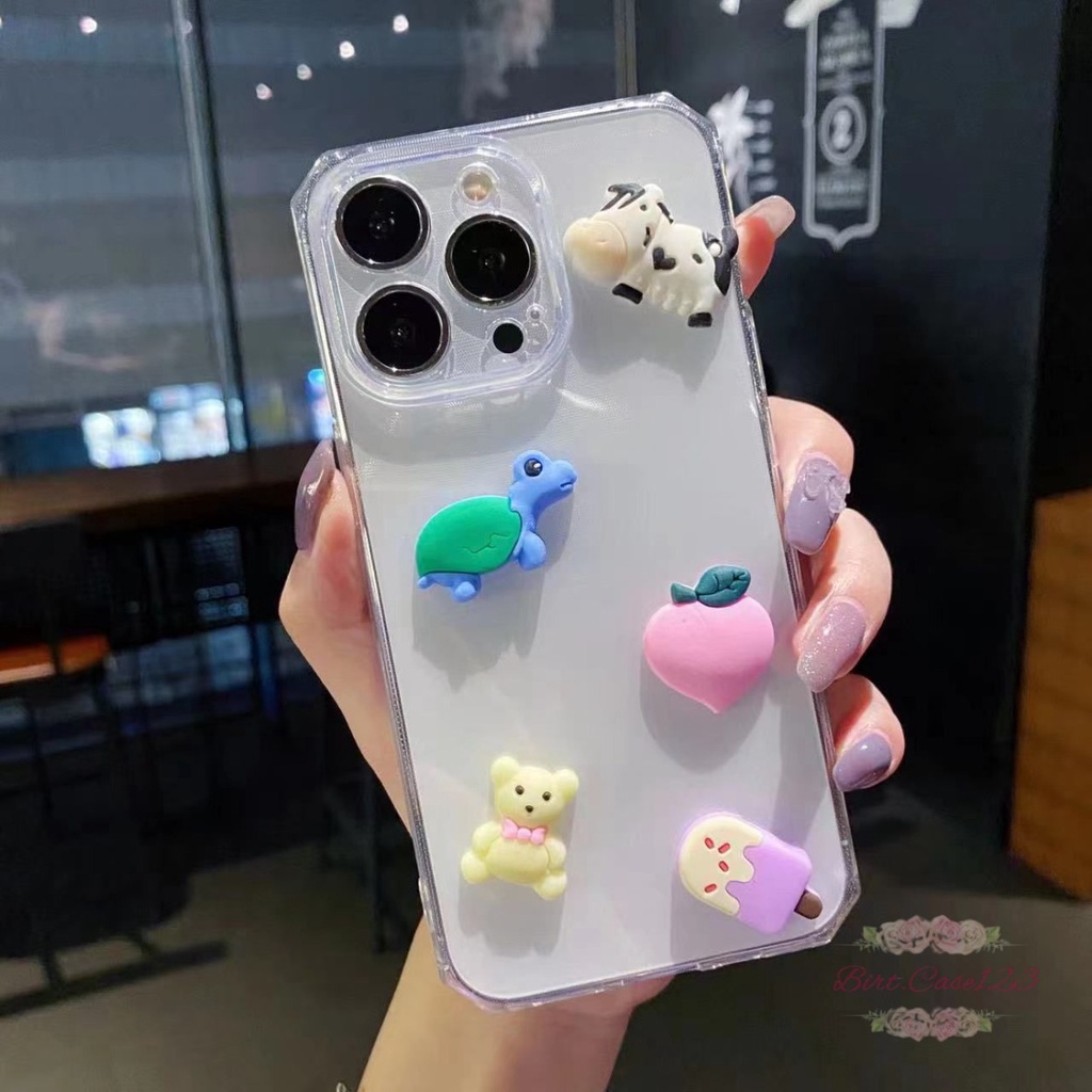 Y022 CLEAR CASE SOFTCASE CLEAR JELLY KARAKTER 3D CUTE VIVO Y11 Y12 Y15 Y17 Y20 Y20S Y12S Y21S Y30 Y50 Y30I Y51 2020 Y91 Y93 Y95 Y91C Y1S BC6087