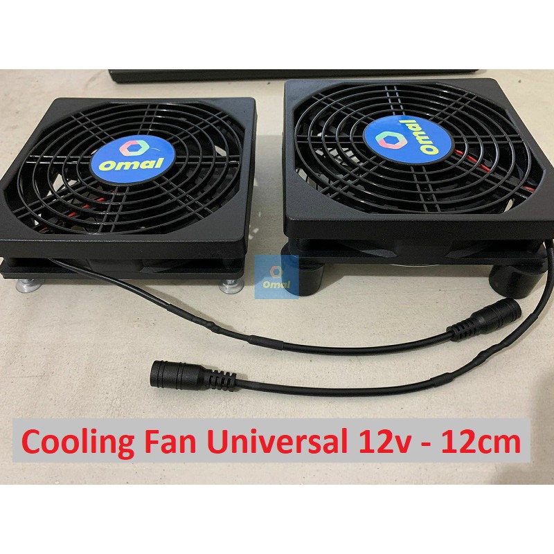 Fan Cooling Universal Kipas Pendingin Mutifungsi DC 12v 12cm