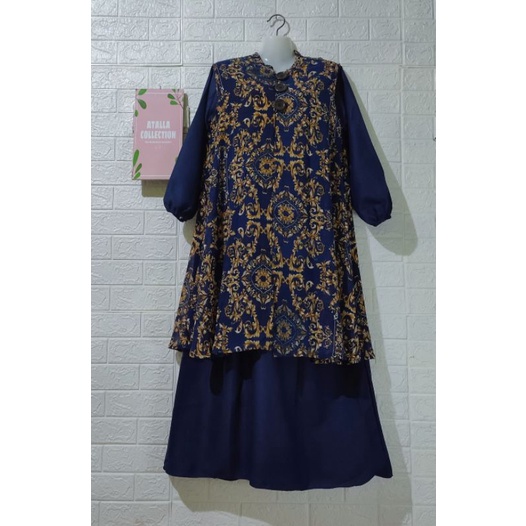gamis 2in1 outer rompi sultan (khusus Batam)