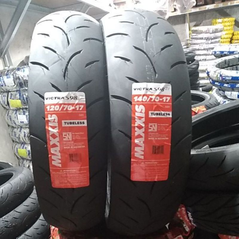 SEPASANG BAN MAXXIS VICTRA S98 120/70-17&140/70-17 TUBELESS