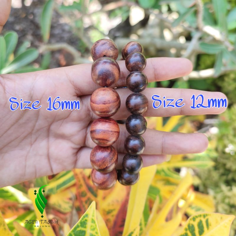 Gelang Kayu Sonokeling Jumbo Size 12mm Dan 16mm_COD