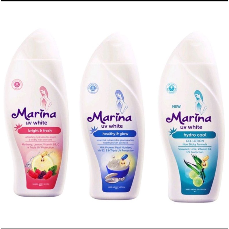 Marina Hand & Body Lotion UV White & Natural 92ml/100ml/185ml/460ml