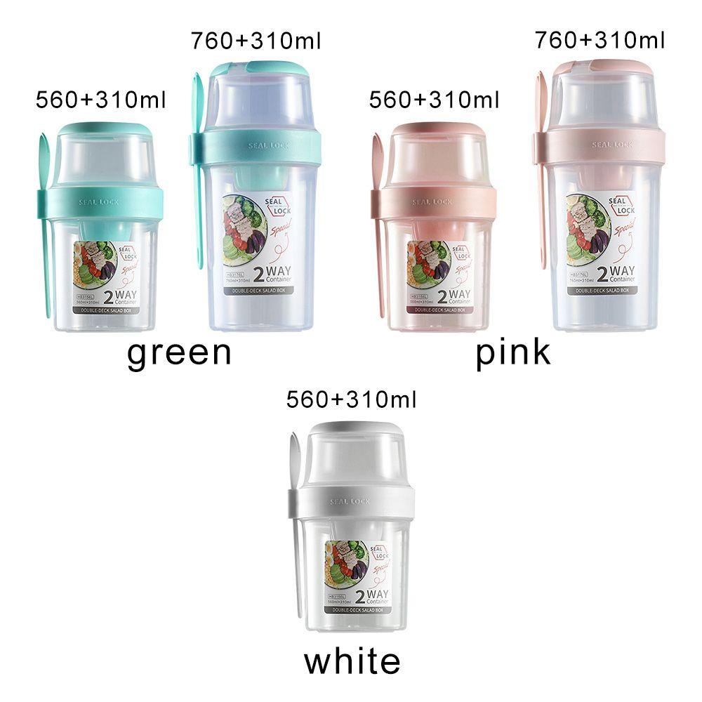 R-FLOWER Fresh-keeping Box Portable Food Container Toples Penyimpanan Dua Lapis