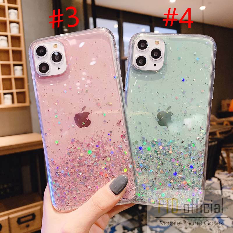 Casing Soft Case Glitter Xiaomi Redmi 9 9A 9C Note 5 6 7 8 9 10 Pro Starry