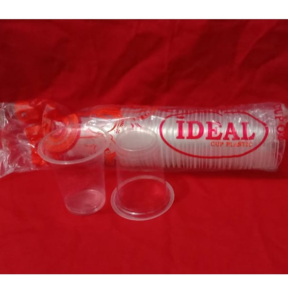 DISKON NIH!!! Cup gelas Plastik IDEAL 14 Oz Tanpa Tutup