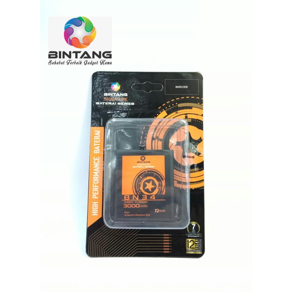 BATERAI BINTANG SS XIAOMI REDMI 5A/BN34