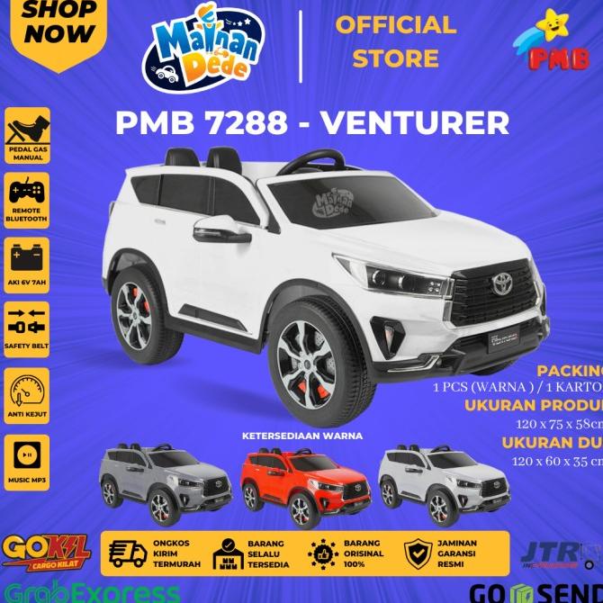 Mainan Mobil Aki Anak PMB 7288 M-7288 TOYOTA INNOVA VENTURER LISENSI