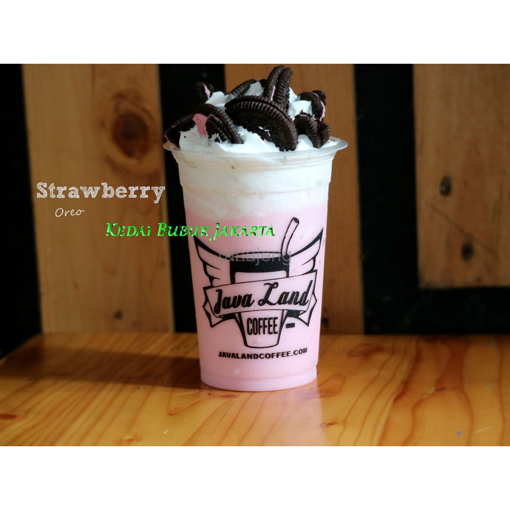 

Bubuk Minuman Bubble Powder Drink Strawberry ORIGINAL Javaland 1kg