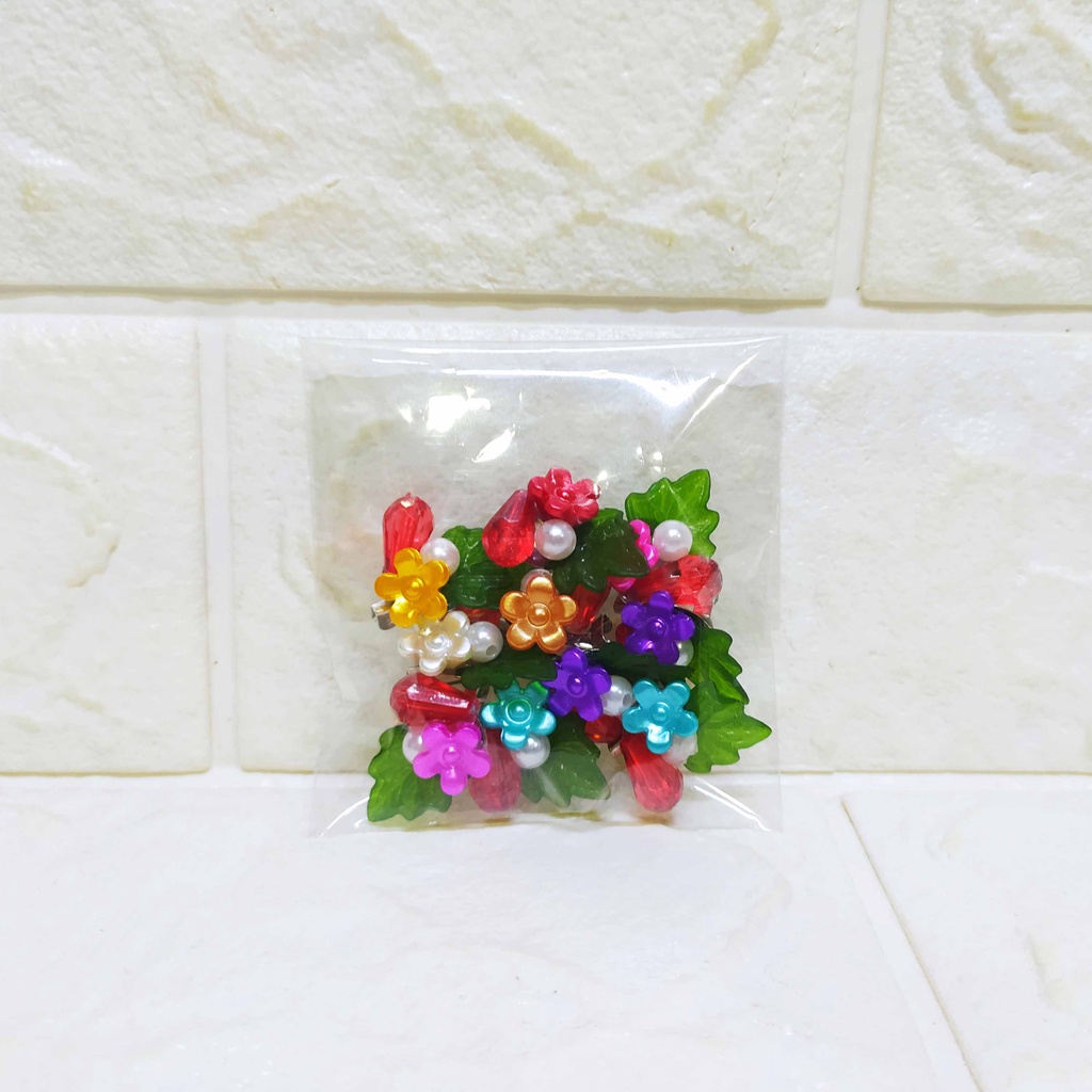 (10 pcs) Bross mini akrilik lucu unik - Aksesoris hijab dll