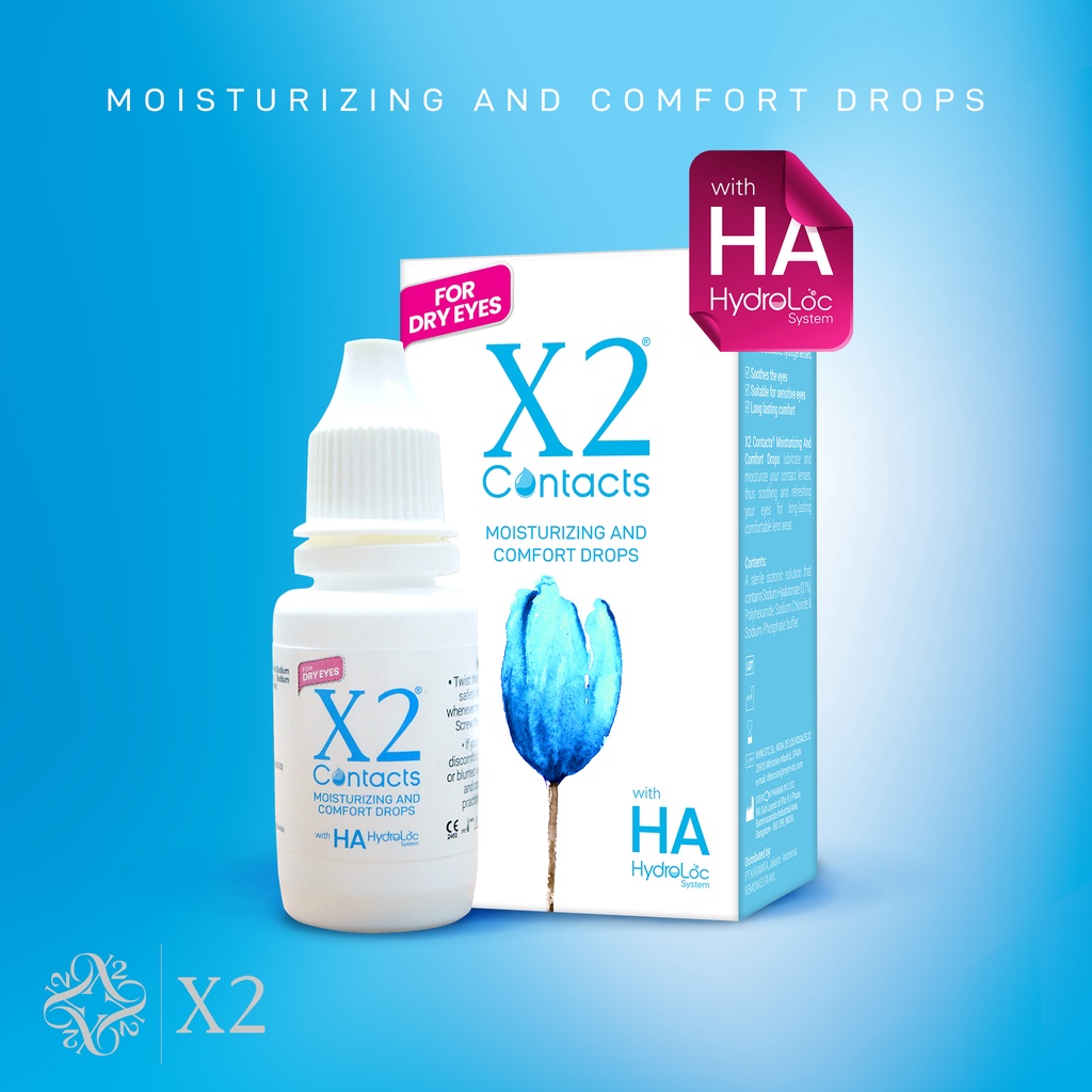 X2 Contacts 15 ml Tetes Mata Softlens