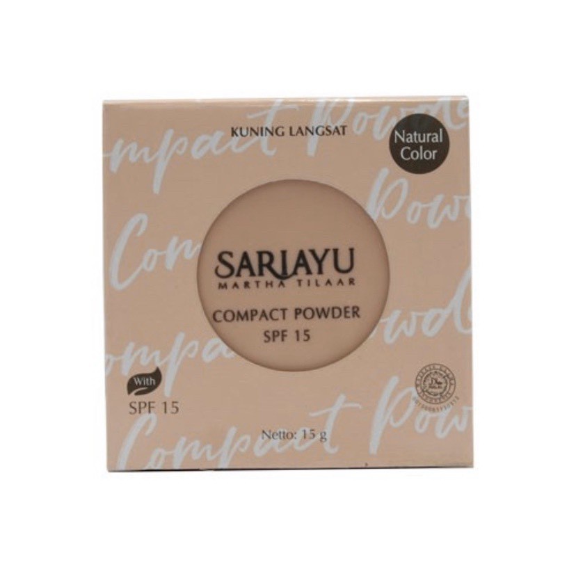 Sariayu Compact Powder SPF 15 ( Kemasan Baru ) kuning langsat