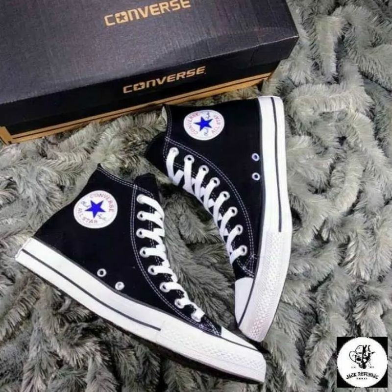 (10.10 Promo puncak Mega sale) sepatu sekolah sneakers boots Converse warna hitam