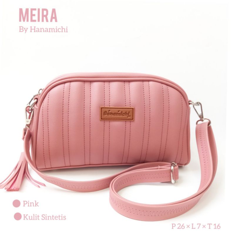 tas selempang Meira kulit sintetis by hanamichi bag