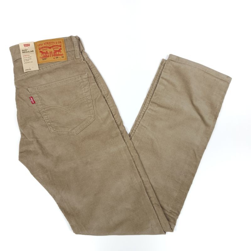 Levi's 505 Corduroy Regular Stretch Original / Celana Pria / Corduroy / Original