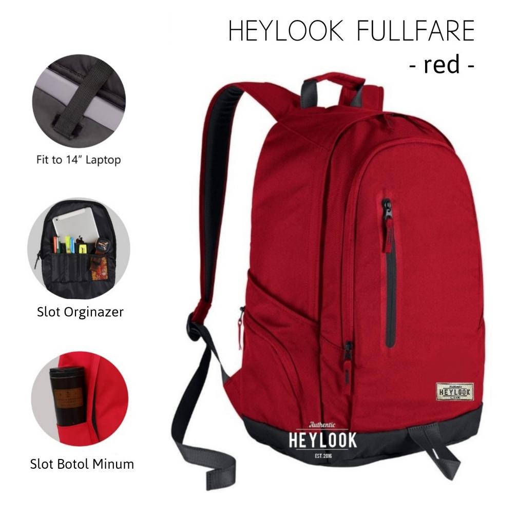 Phar㈢ ► TAS RANSEL PRIA WANITA BACKPACK FULLFARE HEYLOOK TAS PUNGGUNG LAPTOP PRIA WANITA [BRANDED]