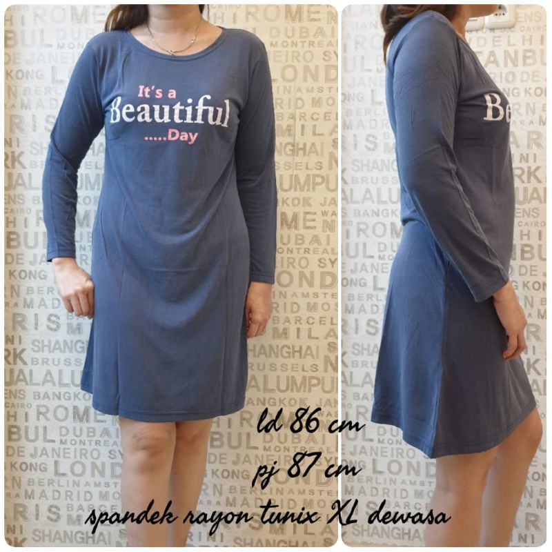 promo murah !!! beautiful tunix XL dress dewasa