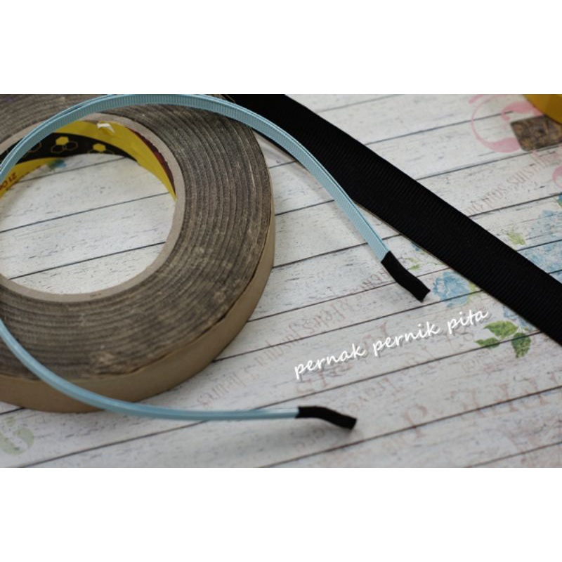 Pita Perekat Hitam 2cm Isolasi GG untuk Ujung Bando (Harga per 90cm)