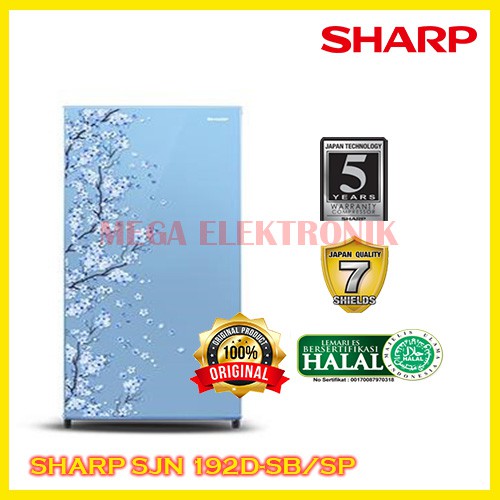 SHARP SJN 192D-SB/SP KULKAS 1 PINTU
