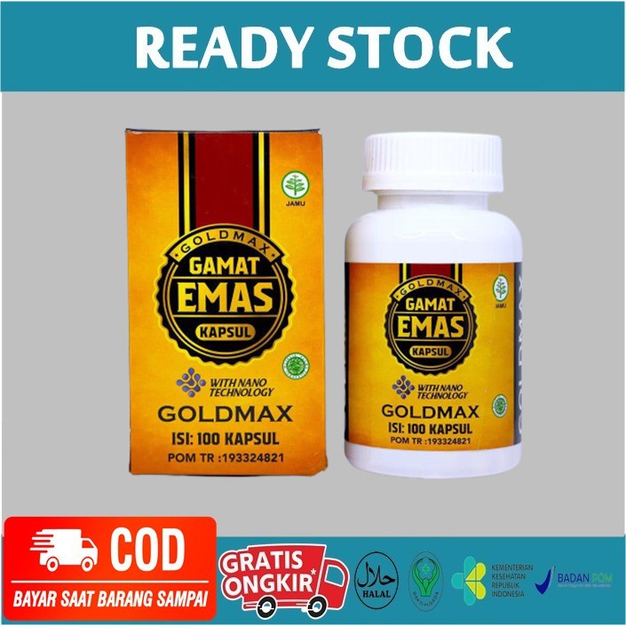 GOLDMAX GAMAT EMAS KAPSUL ISI 100 KAPSUL - WALATRA