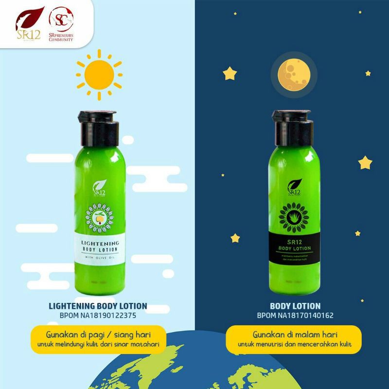 [BS GROUTE] HANDBODY LOTION/LIGHTENING LOTION/WHITENING LOYION HERBAL SR12/ HANDBODY PEMUTIH ALAMI L