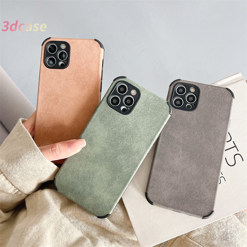 Lamb Skin Leather Case Xiaomi Redmi POCO X3 NFC X3 PRO M3 Redmi 9 9C NFC 9A 9i 9T 9 PRO Power 10X POCO M2 PRO Redmi Note 9 8 10 10S 9 PRO MAX 9S A15 A15S A54 Camera Lens Protection Soft Case