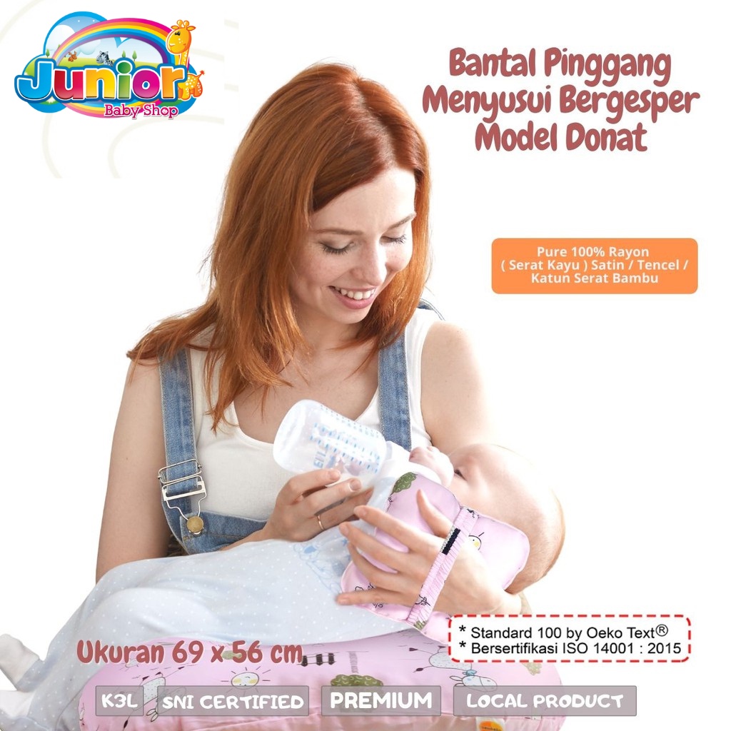 Belabebo Bantal Pinggang Meny Model Donat Gesper