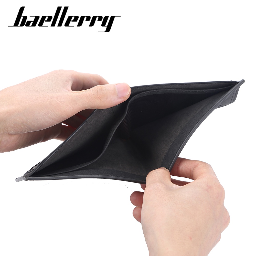 BAELLERRY D9186 Dompet Pria Bahan Kulit PU Leather Premium WATCHKITE WKOS