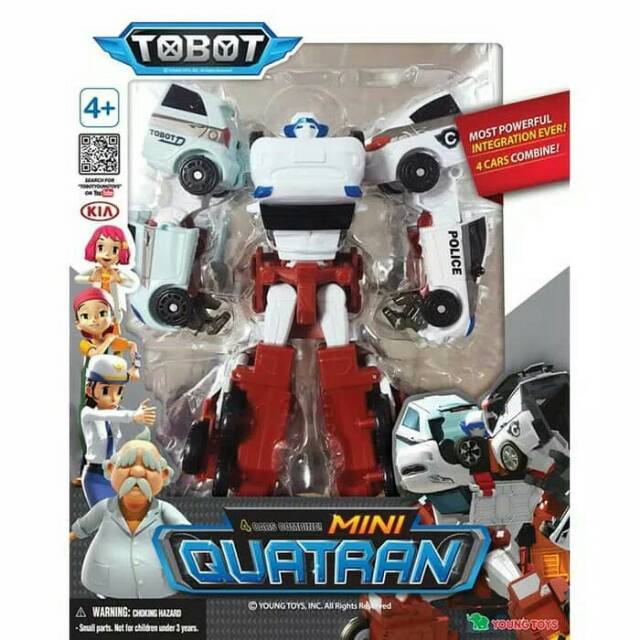 Mainan Robot  Gabungan  4 Mobil   C, D, R, W