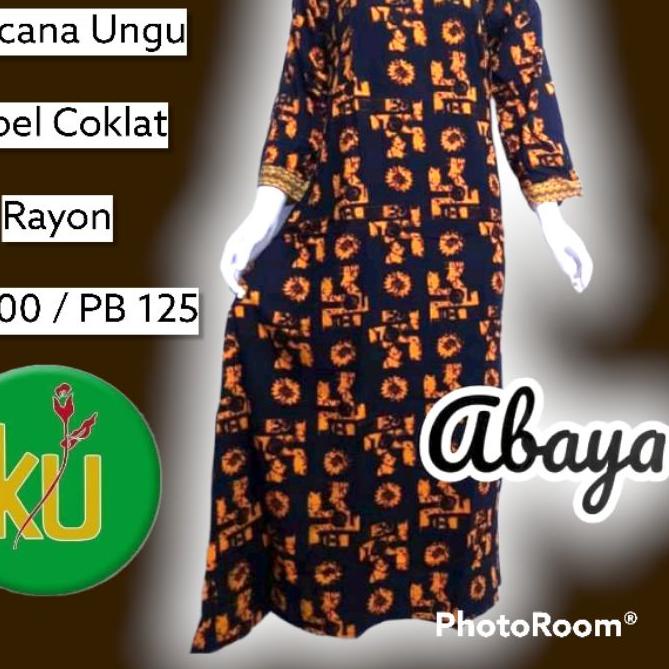 ™ DASTER KENCANA UNGU ASLI ORIGINAL BATIK LENGAN PANJANG LD 100 || ABAYA AIRIN KENCANA KUC || DASTER