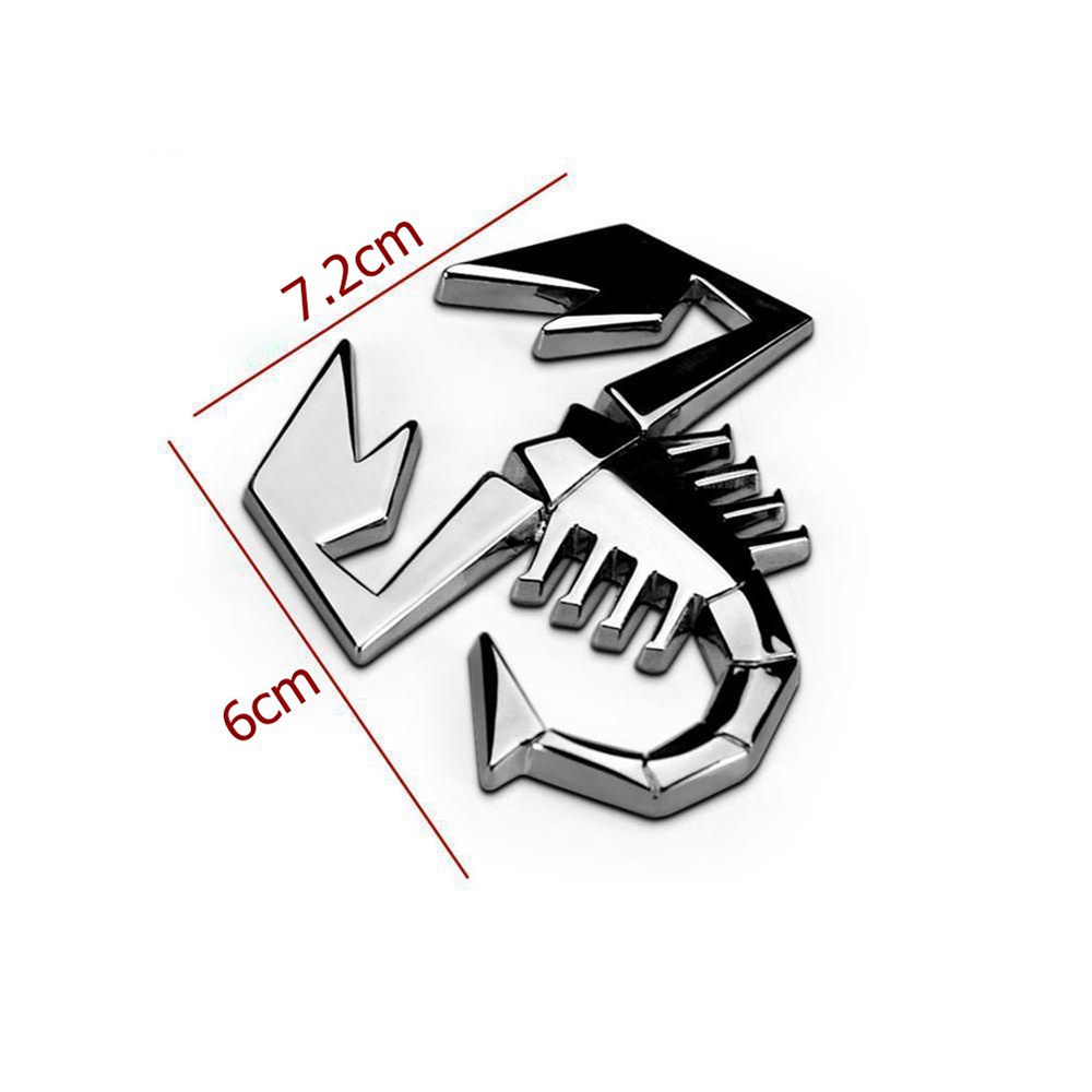 Suyou Stiker Emblem Scorpion 3d Bahan Metal Warna Silver Untuk Dekorasi Mobil / Truk