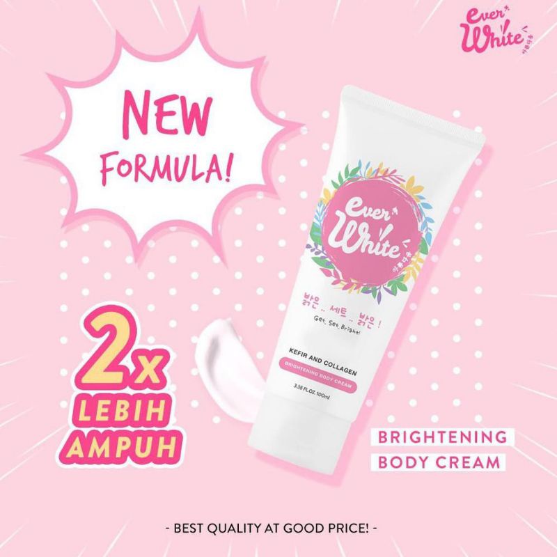 Everwhite Pink Brightening Body Cream - Lotion Pemutih  Ever White Original BPOM krim Pencerah Kulit