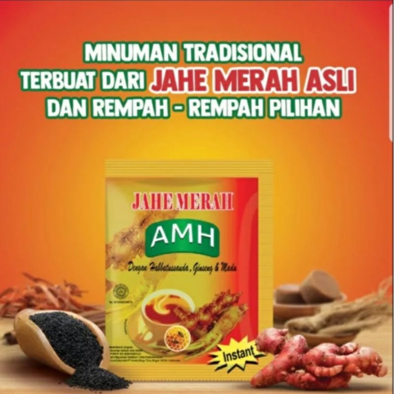 

Instan Jahe Merah Amanah Super 12 SACHET AMH ORIGINAL & SUSU (+ Habbatussauda ginseng dan madu) 1 RENCENG NEW